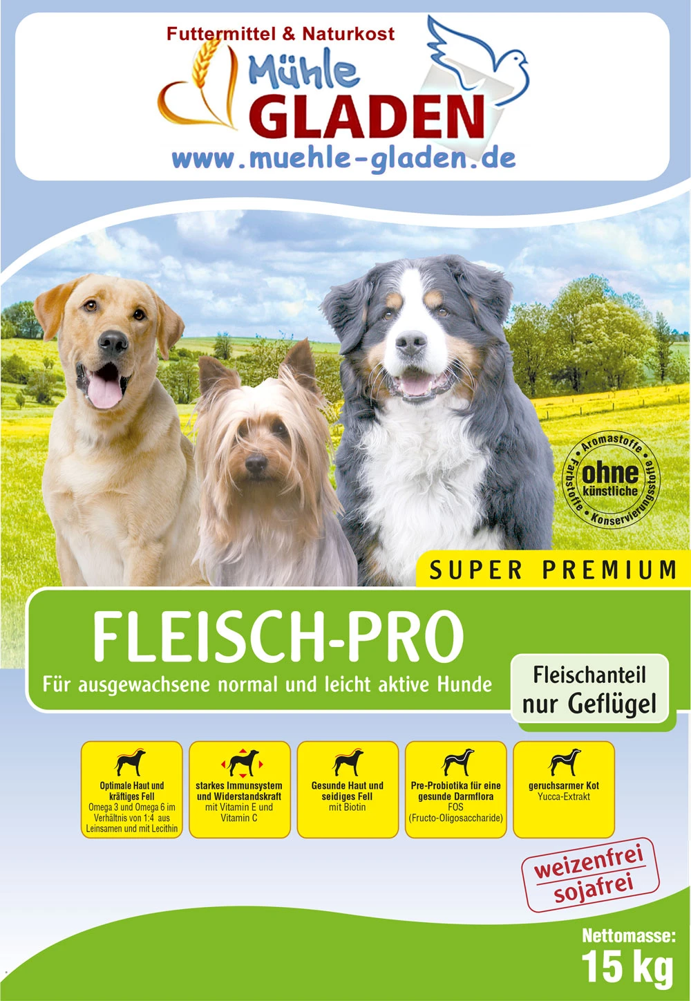 Gladen Fleisch-Pro 2er-Pack 30kg 3 Gladen Fleisch-Pro 2er-Pack 30kg