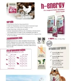 Bewi Dog H-Energy 25kg -Bestes Tiernahrungs Geschäft hi energyzusammenfassung